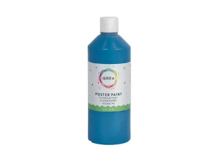 Plakkaatverf Qrea blauw 500ml - 2