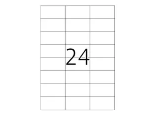 Xerox Multi-use Labels wit permanent 37x70mm 003R97408 2400 stuks - 2