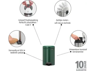 Pedaalemmer NewIcon 3 Liter Groen - 6