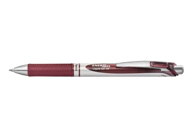 Gelschrijver Pentel BL77 Energel medium bordeaux 0.35 mm