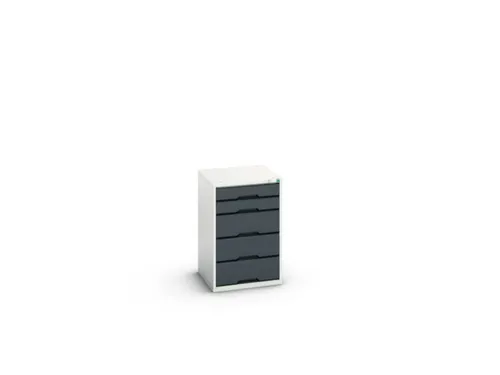 ladekast HxBxD 800x525x550mm 5laden romp RAL7035 front RAL7016