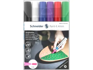 Acrylmarker Schneider Paint-It 320 4mm etui 6st. - 1