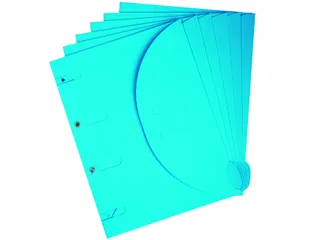 Smartfolder geperforeerde opbergmappen A4 blauw 6 stuks - 1