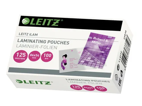Lamineerhoes Leitz 54x86mm 2x125 micron EVA 100stuks