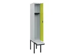 locker met bank,HxBxD 1950x300x815mm,1vak,vak B 300mm,cilinderslot