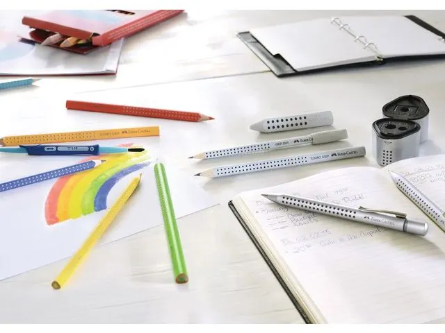 Crayon Faber Castell Jumbo Grip set : crayon+taille crayon+gomme