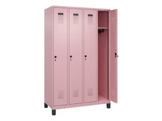 locker,HxBxD 1950x1200x500mm,4vak,vak B 300mm,draaigrendel,voeten - 2