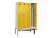 locker met bank,voor scheiding van kleding,HxBxD 2120x1200x815mm,4vak