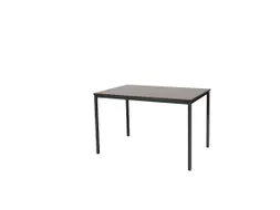 Domino Basic Tafel Vaste Hoogte 1200x800mm Logan Eiken Zwart 4-Poots