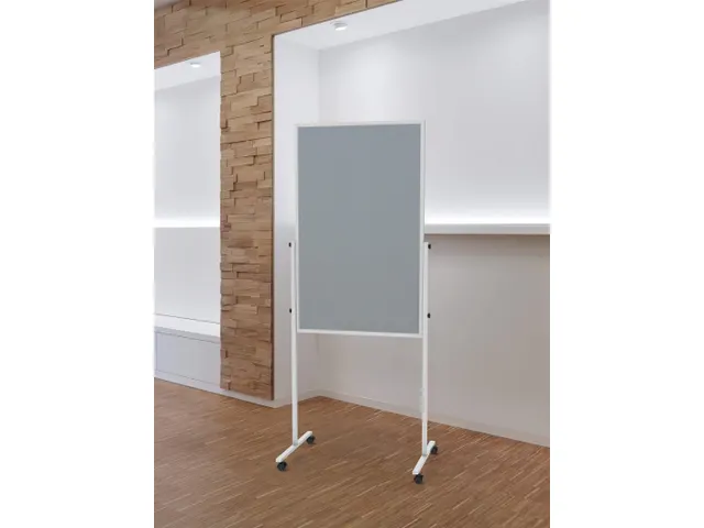 Tableau d'information mobile MAULsolid feutrine gris/tableau blanc 150