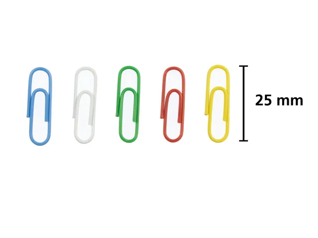 Attaches trombones Kangaro 25 mm, couleurs assorties, 200 pièces dans