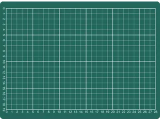Snijmat A4 300x220mm groen - 1
