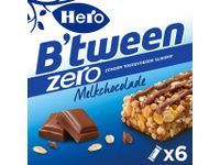 Tussendoortje Hero B'tween melkchocolade zero 6pack reep 20gr
