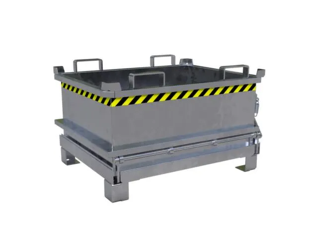mini-bodemklepcontainer,HxLxB 625x800x1000mm,0,37m³,inrijbeugel,staal