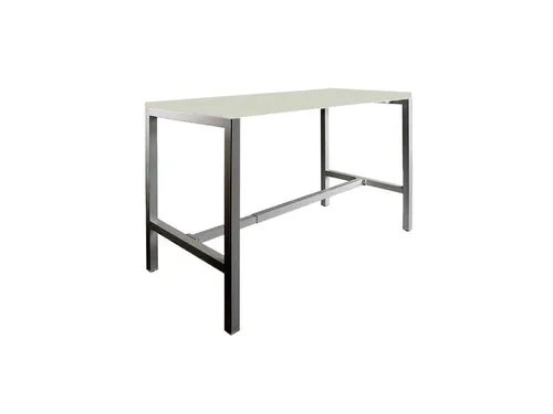 Domino Basic statafel 140x80cm 110cm Grijs 25mm Zwart
