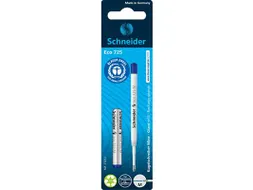 Balpenvulling Schneider Eco blauw 2 stuks op blister