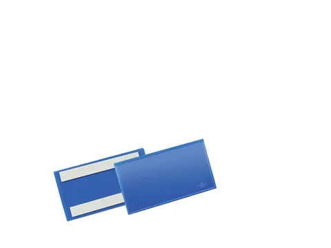 Documenthoes Durable zelfklevend 150x67mm blauw 50 stuks