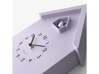 Wandklok NeXtime Twitter 21,5x41,5 cm lavendel - 4