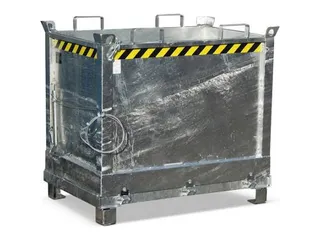 klapbodemcontainer,HxLxB 1160x800x1200mm,0,75m³,hijsogen,vorksloffen - 1