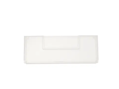 Scheidingswand,v. stellingbak,HxB 83x186mm,PP,transparant