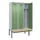 locker met bank,voor scheiding van kleding,HxBxD 2120x1200x815mm,3vak