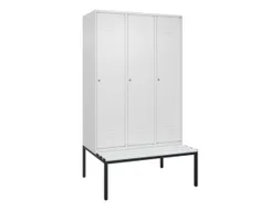 locker voor scheiding van kleding,HxBxD 2120x1200x815mm,3vak
