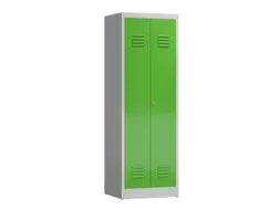 garderobekast 1800x590x500mm 2vak klink RAL7035 RAL6018