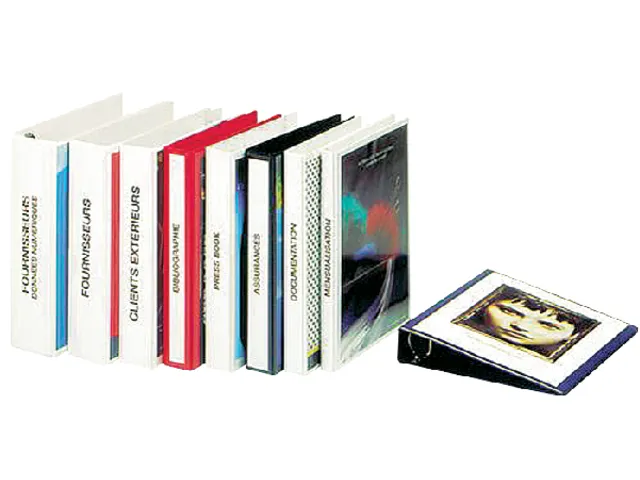 Presentatieringband Esselte A4 panorama 23-rings 20mm O-mech Zwart