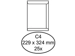 Envelop Quantore Akte C4 229x324mm 120gr Wit zelfklevend
