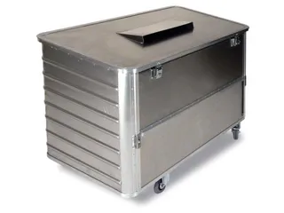 Dossierafvalbak 650 Liter Aluminium Hxlxb 990x1300x700mm Inworpsleuf - 2