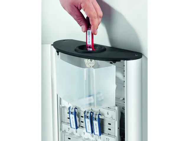 Armoire à clés Durable 54 crochets à combinaison + fente dépôt