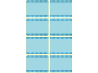 diepvriesetiket Z-design Home 36x28mm 40 etiketten blauw - 2