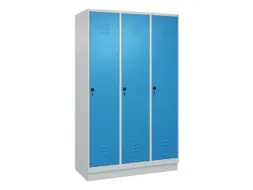 locker voor scheiding van kleding,HxBxD 1950x1200x500mm,3vak