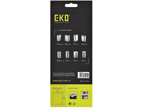Afvalzak EKO MDPE type F met trekband 64x75cm 40-60 Liter wit