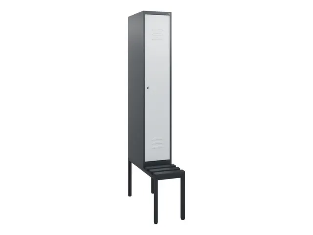 locker met bank,HxBxD 1950x300x815mm,1vak,vak B 300mm,cil.-slot
