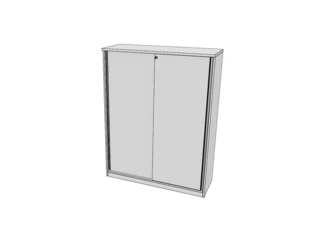 schuifdeurkast,HxBxD 1545x1200x445mm,Bl-wit