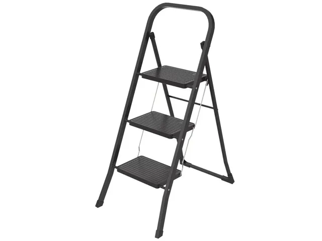 Huishoudtrap Metaal SL300 zwart 3 Treden