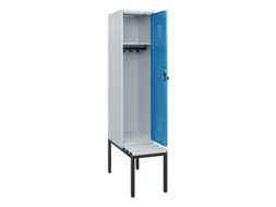 locker met bank,HxBxD 1950x400x815mm,1vak,vak B 400mm,draaigrendel
