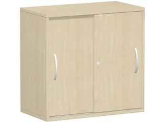 kantoor-schuifdeurkast HxBxD 798x800x425mm hout esdoorn 2 OH - 1