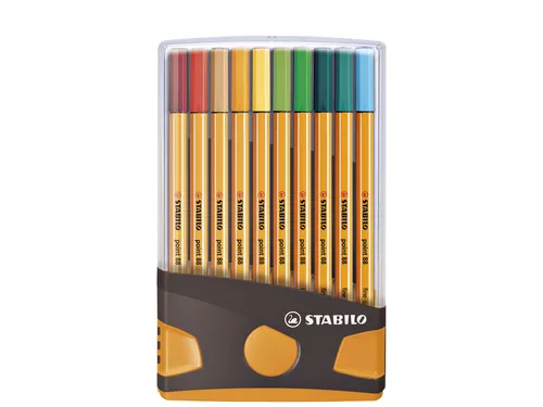 Fineliner Stabilo Point 88 0.4mm 20 Stuks Assorti
