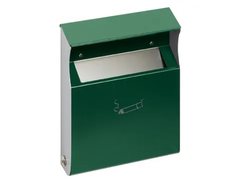 Wandasbak Groen Staalplaat 2 liter 300x230x60mm Overkapping slot