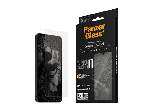 PanzerGlass Ceramic Screen Protector Samsung Galaxy S26 | Ultra-Wid
