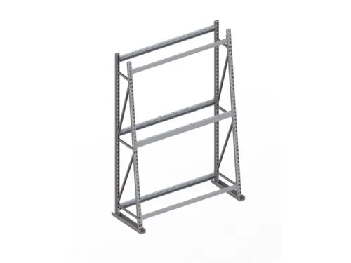 magazijnrek voor profielen,grondveld,eenzijdig,HxBxD 2200x1400x500mm