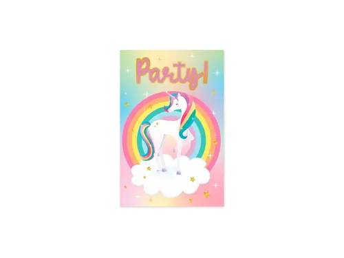Uitnodigingskaarten Unicorn