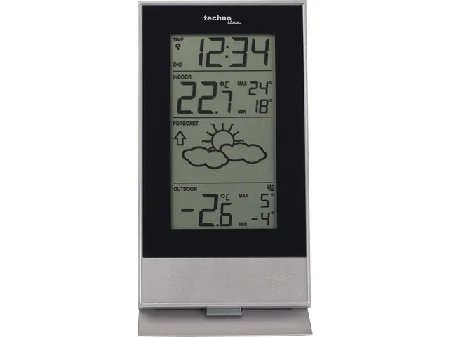 Weerstation Technoline WS 9910 85x166x56mm zilver/zwart met 1 buitense