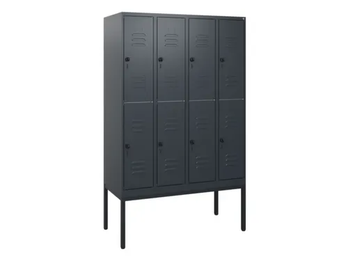 dubbeldekse locker,HxBxD 1950x1200x500mm,4x2vak.,vak B 300mm