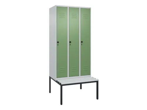 locker voor scheiding van kleding,HxBxD 2120x900x815mm,3vak