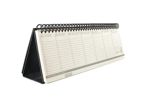 Tafelagenda Conceptum 2027 (NL/FR/EN/DU) 300x144x18 mm zwart Hardcover