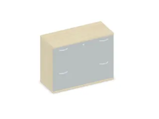 hangmappenkast 770x1000x430mm 2hangmappenframes Esdoorn+ Lichtgrijs - 1