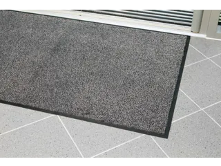 schoonloopmat,HxLxB 9x850x600mm,moeilijk ontvlambaar,nylon,zwart/staal - 4